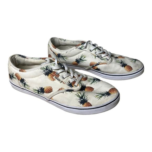 Vans Atwood Pineapple Print Canvas Shoes 9.5 - Picture 1 of 6